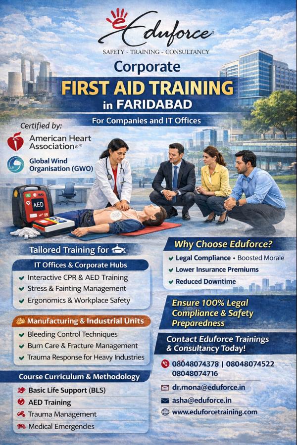 certified first aid training f