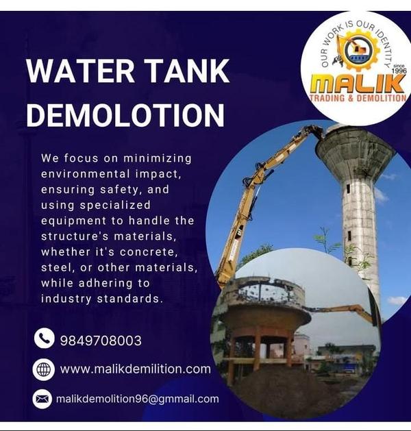 safe water tank dismantling