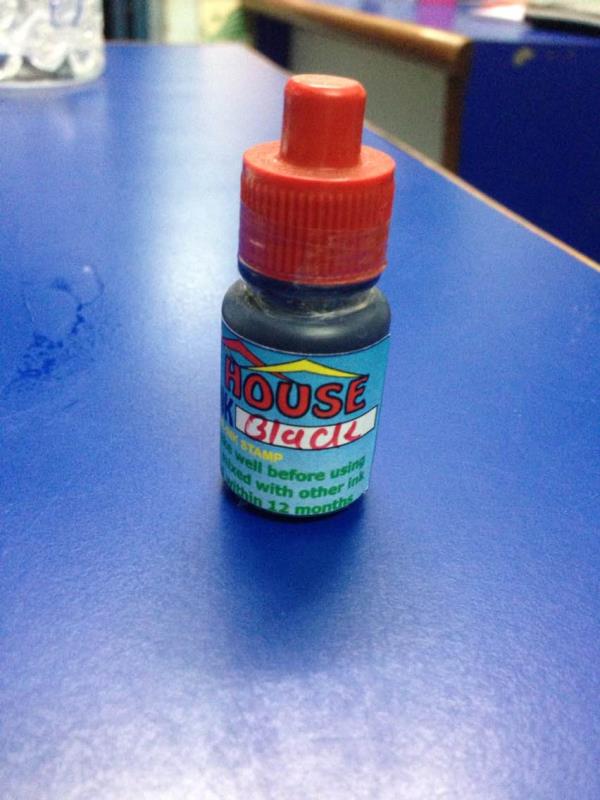 Pre ink stamp ink in 10 ml price 30/ Rs. STAMP HOUSE
