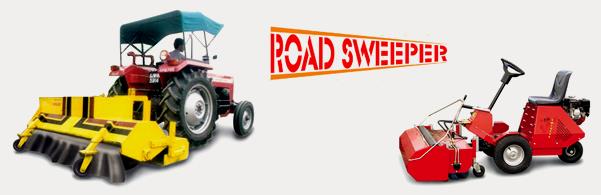 Road Sweepers
Tractor Trailed
Can be attached to any 35 HP Tractor. Sweeping span 2200 mm. Can sweep about 3
to 4 km/hour. Can sweep sand, dirt, stone, plastic paper etc.
Ride On
1st of its kind on Indian Roads, very compact, user friendly, and can enter narrow lanes / by lanes. Available with Gutter Brush & water sprinkling system. Sweeping width 1200 mm & Speed 3 to 4 km/hour. No need of tractor. It is self propelled and equipped with diesel engine.