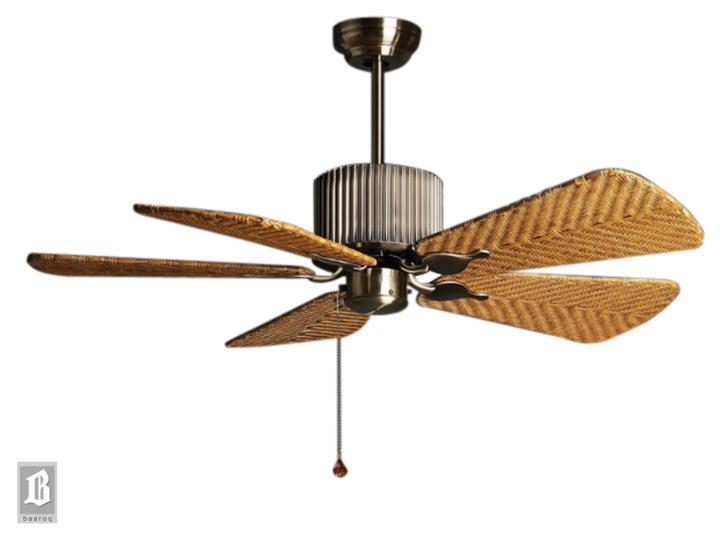 wicker is a unique designer fan with its blade made of bamboo wicker is a unique designer fan with its blade made of bamboo