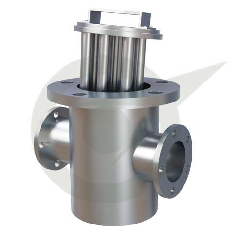 Liquid Line Magnetic Separator
The Liquid Line Magnetic Separator is designed exclusively for extracting ferrous impurities from free flowing liquid stream. The powerful magnets are capable of dealing with varying consistencies ranging from water to sauce.