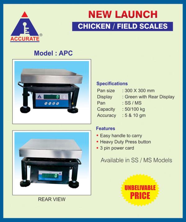 Thanks to our Customers, Dealers, Suppliers, Our team, Govt Officials, Service Providers, last but not the least to family & friends, who made 2016 great year for us.
Its our Duty to fulfill our Customers & Dealers Demand, Launching New Chicken Scale Model!! @ Unbelievable Price..
We want to Give New Year Gift by way of Launching New Products!!
Big Bang Launch!!
#PanSize300x300mm
#SSpanwithFolding
#MSpanwithFolding
#UserFriendlyDesign
#HeavyDutyPushButtonSwitch
#BrightGreenDisplaywithFrontRearDisplay
#50Kg100kgCapacity
#1YearWarranty
With the above unbelievable Specification, 300*300 machine is available @ Table Top Price..
Good Margin Guaranteed with this model…
Rush your orders on New Year Day