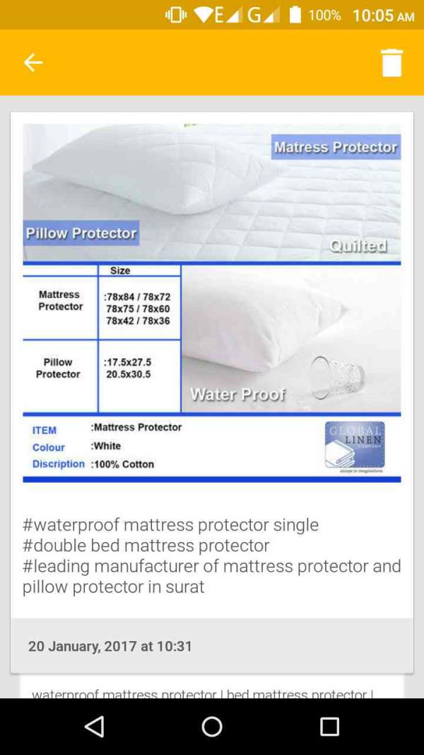 pillow protector by