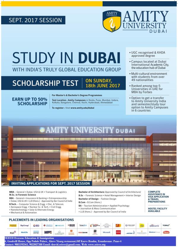 Study in AMITY University