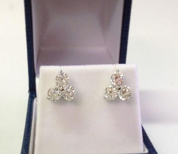 Moissanite Earring Nakshu Jewels In New York Usa Manufacturer Of Moissanite Earrings Br Exporter Loose