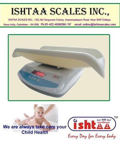 Know your infant's health chart..! Come to ISHTAA SCALES
ISHTAA – Baby Weighing Scale
1. We provide quality devices made 4 u.
2. Digital Baby Weighing Scales at Best Quality
3. High Accuracy Electronic Baby Weighing Scales
4. Made with full Plastic to safeguard the Babies health
# Baby Weighing
# Hospital Weighing
# Pediatric Weighing
# Newborn Weighing
# Infant Weighing
# Baby weight
# Kids weighing
# Clinic weighing
# Baby Patient weighing
# Child weighing
#Ishtaa Weighing
#Scales
#Accurate Weighing
# Accurate Scale
# Weighing
To Know more : https://goo.gl/vZY4RT
Call : 098430 16028
Web: www.ishtaascales.com