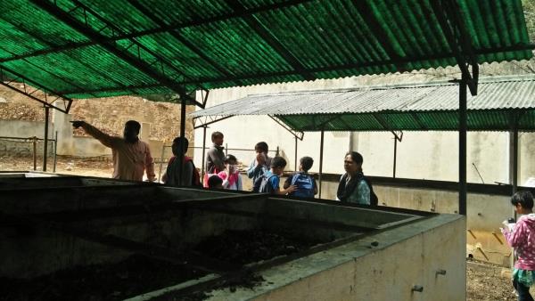 As part of the activities scheduled for the month of June, celebrating the Environment theme, we took our students to the Waste Management Committee at Kalyan Nagar. They saw, learnt and appreciated the work that these people put in, to better our lives. Each worker was given a Biscuit packet as a gesture of appreciation.