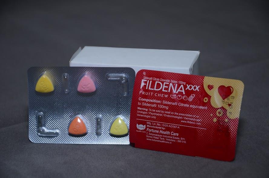 Fildena XXX
composed Fildena XXX medicine for treating impotency issues or Erectile Dysfunction in men. Super powerful medicine is known for relieving impotency issues from roots. Medicine is composed of Sildenafil Citrate 100mg, which is the same component in branded blue pills. The medicine leads to same effective results. However, effectiveness of medicine lasts longer if consumed in presence of stimulation. The medicine serves a powerful treatment by enhancing sexual prowess and decreasing sexual disabilities in men. This triple X chewable tablets is available in different and amazing fruity flavors including banana, orange, pineapple and strawberry.
The chewable tablets fight impotency issues from roots by boosting up flow of blood in penile region. Sildenafil Citrate in medicine also relieves arterial blockages near penile. This complete action mechanism leads to erection of penile if consumed in presence of complete stimulation. Sildenafil Citrate is a renowned chemical formula to deal with erectile dysfunction. The component in medicine is a PDE-5 enzyme inhibitor enhancing flow of blood in penile region. The enzyme inhibitor improves focus on production of cGMP enzyme. Medicine also works by clearing up arterial clogging; all this mechanism helps sexually stimulated men to attain election that is hard enough for intercourse.
The medicine is available in chewable tablet form in various flavors. To make this pill further interesting, it is formulated in such a way that it tastes sweet. Concept of chewable tablet is to treat ED issues in fun an interesting way. Consuming the medicine safely by impotent men is recommended for best outcomes. Fildena XXX chewable tablet is different from the clutter of normal conventional Erectile Dysfunction pills. The medicine is much faster, effective and well-tolerating formula that is gentle on body.
Sensational chewable medicine boosts up sexual energies in men and allowing sexually stimulated couple to reach the level of satisfaction without any complications or worries f penile failure. This chewable tablets or any other Sildenafil Citrate composed medicine should not be consumed in combination with any recreational drugs or poppers, medicine should be taken in moderation and strictly avoid excessive consumption.
we are leaing manufacturers of Fildena XXX in New York, California, Texas, Arizona, New Jersey, United States.