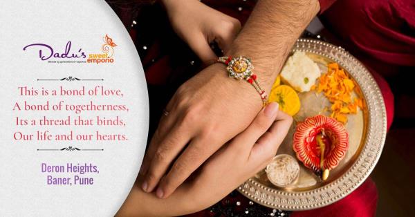 This is a bond of love, a bond of togetherness, it's a thread that binds our life and our hearts.
#HappyRakshabandhan #rakhi #rakshabandhanspecial #punefoodie #tastypune #DadusSweetEmporio #pune (One Of the Best Sweet Shop in Pune)