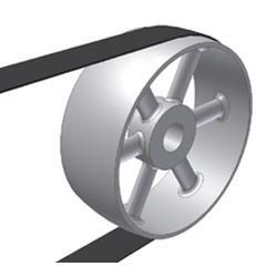 1.we are the manufacturers of flat pulleys.
2.mounting type of flat pulleys on the shaft shall given According to the Construction
1.Taperlock type or easy fit bush type.
2.Quick dismantle Bush or Flanged Taper Bush.
Flat pulley selection can be made of following design Parameters.
1.HP of the Electric motor Or type of driven Equipment.
2.Max speed or RPM.
Flat pulleys are mainly used for the power transmission especially for the application of energy saving.this is because of the pulley rim is designed of crowned face (gentle Symmetrical curve).