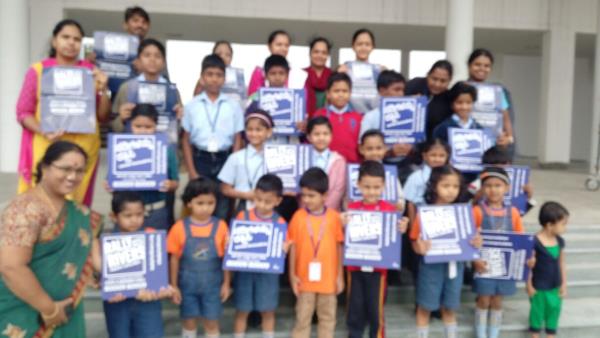 ISE champions the cause of saving the rivers for India.
Staff and students along with the Isha team pledged to save the rivers for a better and healthy future, in their campaign