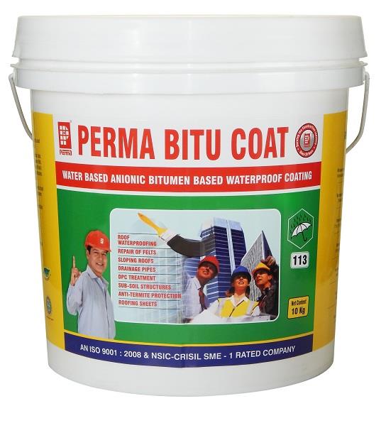 Waterproofing Products Manufacturers IN MUMBAU
PERMA Manufacturers a wide range of reliable Waterproofing Products to our valuable clients. Our Waterproofing Products range is provided in different sizes that meet the individual requirement of our clients in the best possible manner across the globle.
PRIMARY USES
Perma Bitu Coat is used for waterproofing all types of RCC, brickbat coba, asbestos cement sheets and zinc/aluminium sheets etc.
Perma Bitu Coat can be used for repairing the damaged bitumen felts, cracked stoneware drainage pipes.
As a damp proof course applied under the first layer of bricks or block work in the masonry.
As a waterproof coating externally applied on the basement walls, footings etc before back filling.
As an anti corrosive and anti-termite coating in all subsoil structures before back filling.
As a crack filler and repair waterproof coating on brickbat coba and on concrete roofs.
ADVANTAGES
Perma Bitu Coat is water based and hence not messy like conventional bituminous products.
Perma Bitu Coat has high PH and hence more compatible with concrete.
No cleaning solvents are required and can be washed off with water when it is still wet.
Single component and easily brush applied.
Can be used on wet surfaces and during rainy season.