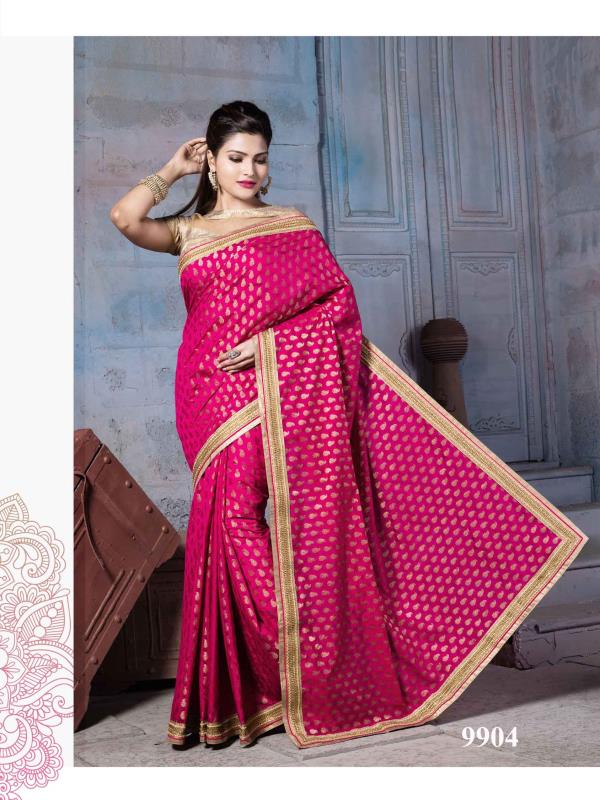 Captivating Nylon Banarsi Zari Jacquard silk saree in Fuchsia color with resham, zari, work buttis and fancy patch border is fluently awesome.
http://www.silk-india.com/en/designer-sarees/818-beige-poly-saree-with-traditional-heavy-zari-cod-dori-embroidery-blouse-.html