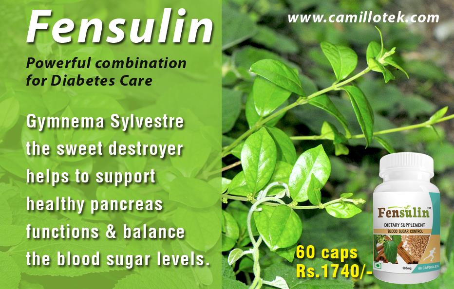 Fensulin inherits Gymnema Sylvestre which is known as sweet destroyer helps to support healthy pancreas functions and balance the blood sugar levels directly on the blood.
And also had the powerful combination of Fenugreek seed extract, Cinnamon bark extract, Clove, Pterocarpus marsupium, Alpha Lipoic Acid and Chromium Polynicotinamide for all kind of diabetes care, cholesterol management, metabolic balance etc.
Natural diabetes capsules online, diabetes care capsules online, Gymnema combination diabetes capsules, pterocarpus marsupium for diabetes, cholesterol management capsules online and fenugreek capsules for metabolic balance.
Diabetes care capsules manufacturers, Diabetes care capsules suppliers, Diabetes care capsules exporters wholesalers, traders in Chennai, India. manufacturers, Diabetes capsules suppliers, Diabetes capsules exporters wholesalers, traders in Chennai, India.