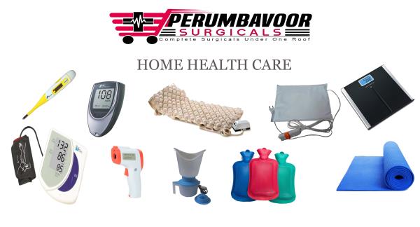 home health care items including bp monitor perumbavoor surgicals