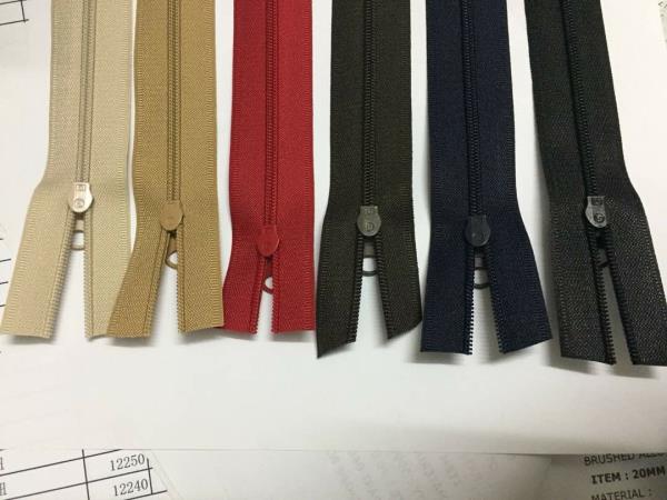 golden brass zipper