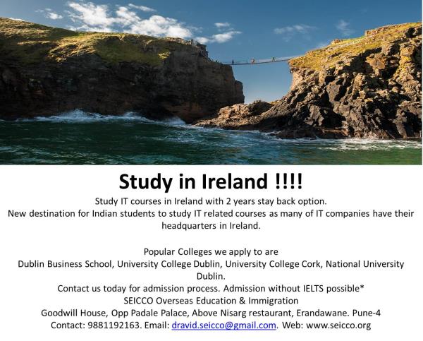 Study in Ireland !!!Stud