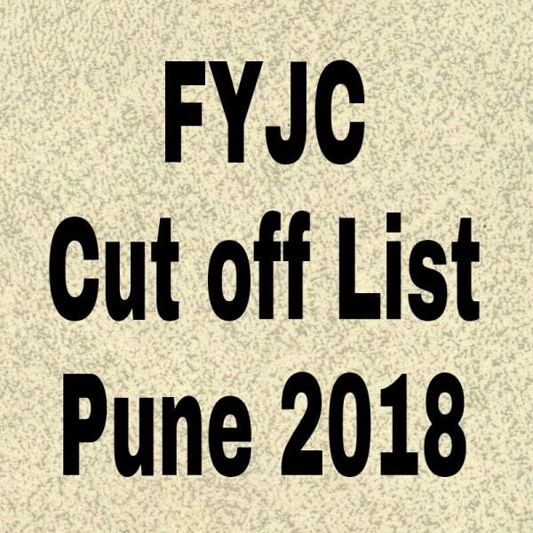 FYJC Cut off List Pune 20