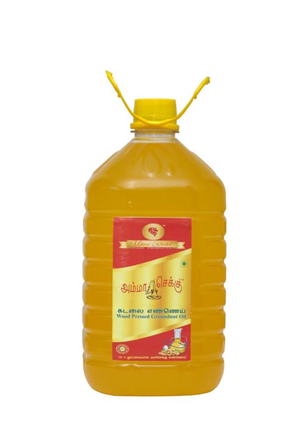 Unrefined Groundnut Oil Best Manufacture AMMA CHEKKU WOOD PRESSED OIL