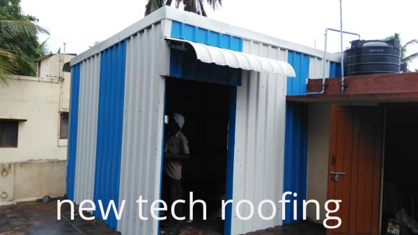 Roofing Contractors
we at new tech roofing doing best roofing service for the past 10 years,
we have good experience and skillful workers team. we are doing all type metal and polycarbonate roofing sheds