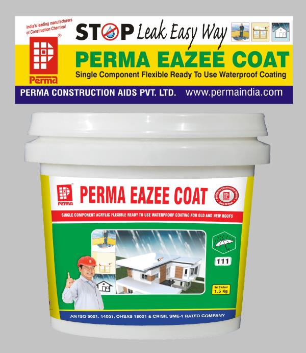 PERMA offers various Building Waterproofing Products & Waterproofing Compound for waterproofing application. Our Construction Waterproofing Products are highly demanded in India. We are Manufacturer and Exporter of Waterproofing Coating Chemicals, Waterproof Powder for strong concrete , Waterproof Elastomeric Coating for Terrace , Waterproofing Material for Terrace , Bathroom & Toilet Waterproof Chemicals . We provide Best Waterproofing Chemicals and Waterproofing Solution s to your home with the Perma Water Proofing Materials . If you need Water Proofing Product to increase your construction life with our Roof Waterproofing Products , Wall Waterproofing Chemicals , Dampness Water Proofing Product you can send us inquiry on info@permaindia.com or visit us www.permaindia.biz