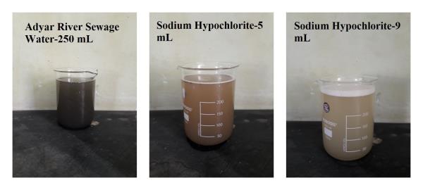 addition bleach solution