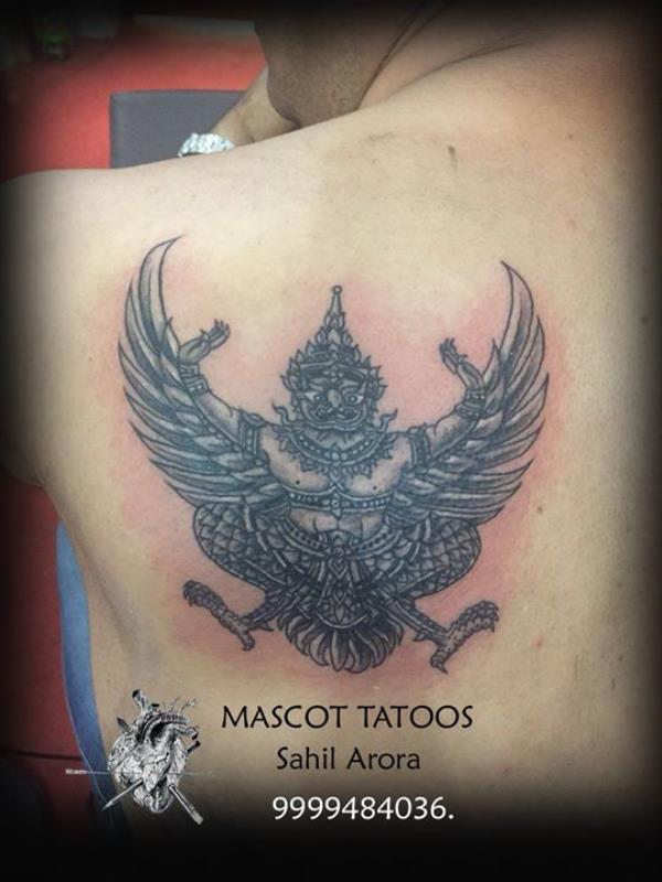 Garuda tattoo done sometime back.