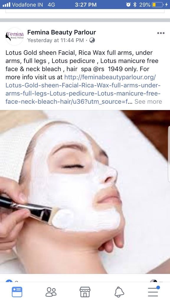 Lotus  Pearl Facial + Italian  wax full 