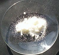 white powder
