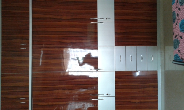 wooden wardrobe