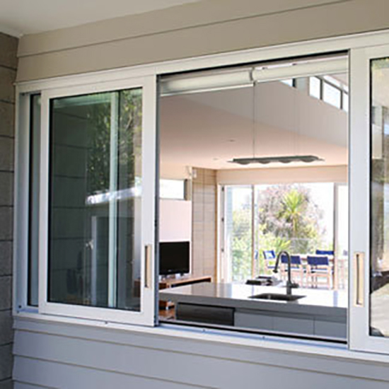 black powder coated windows av