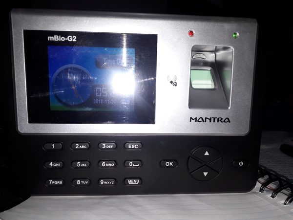 mantra aahaar biometric attend