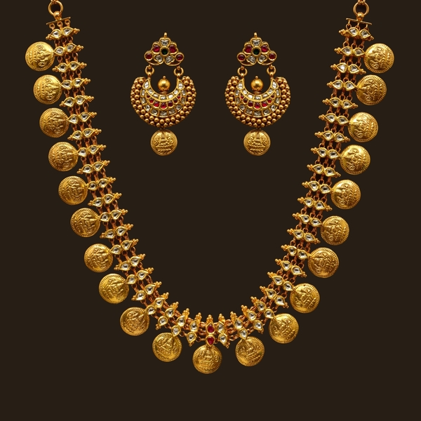 woven antique gold necklace ma