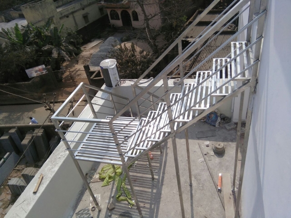 stainless steel floating stair