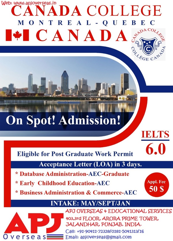 ***STUDY IN CANADA***ON