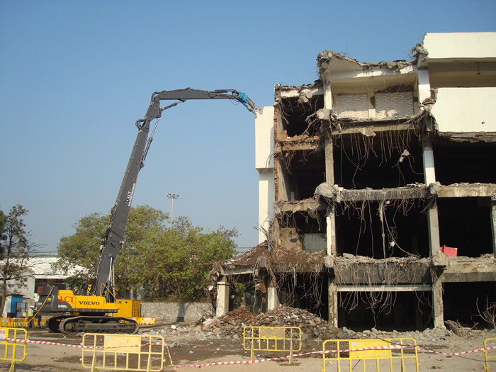 silent building demolition ser