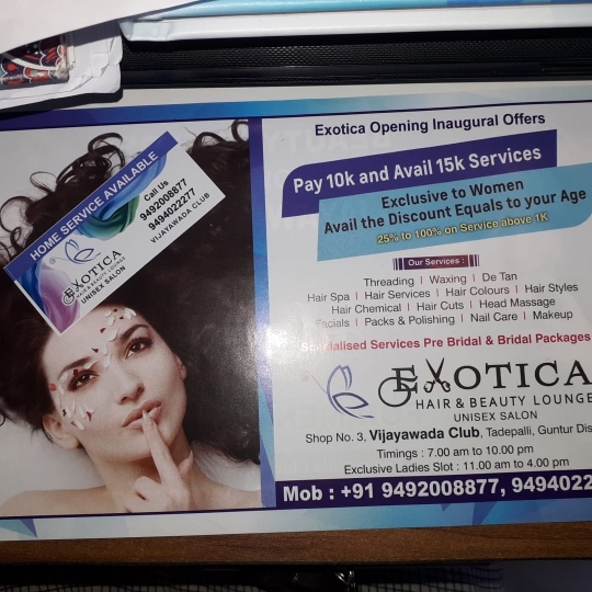 Updates Exotica Hair And Beauty Lounge In Guntur India