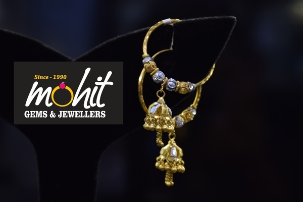 simple meenakari gold