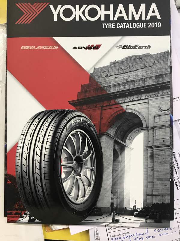 Yokohama made for Indian road