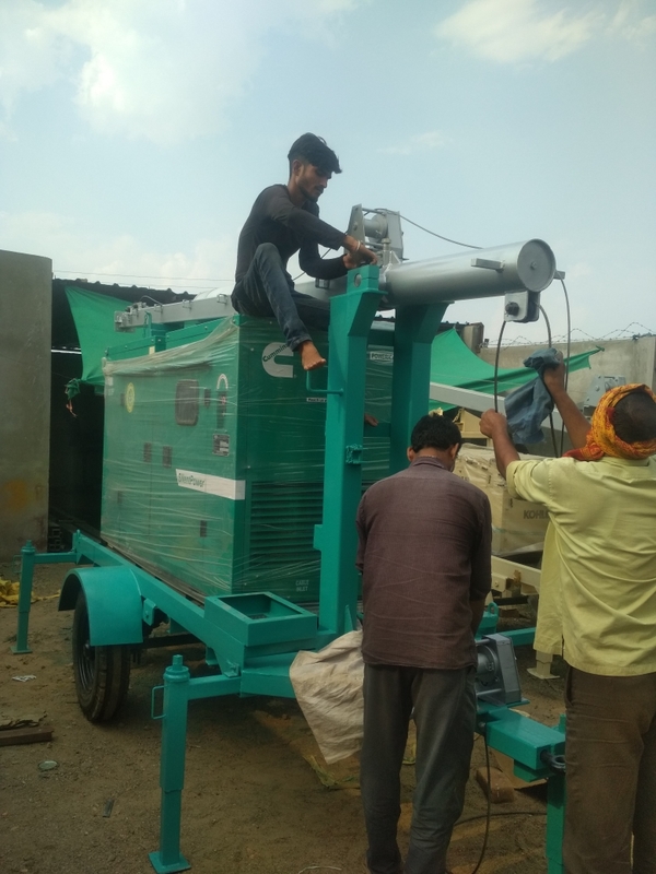 12 mtrs height tiltable telesc