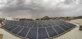 Industrial solar power plant