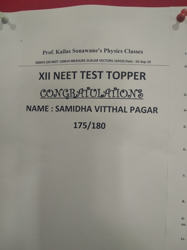 Neet TopperSAMIDHA PAGAR
