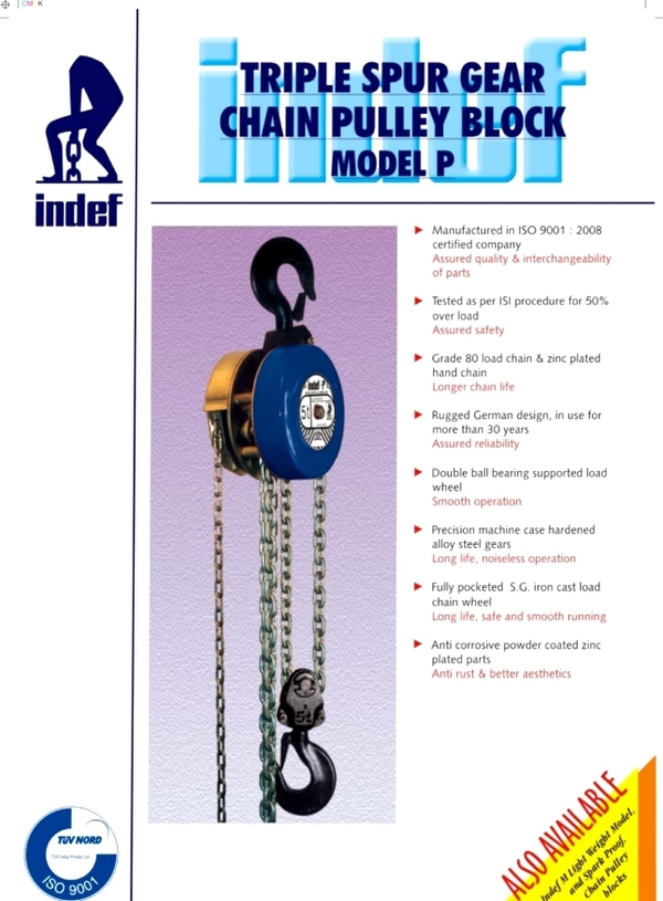 Indef chain pulley blo Patni Associates in Mumbai, India