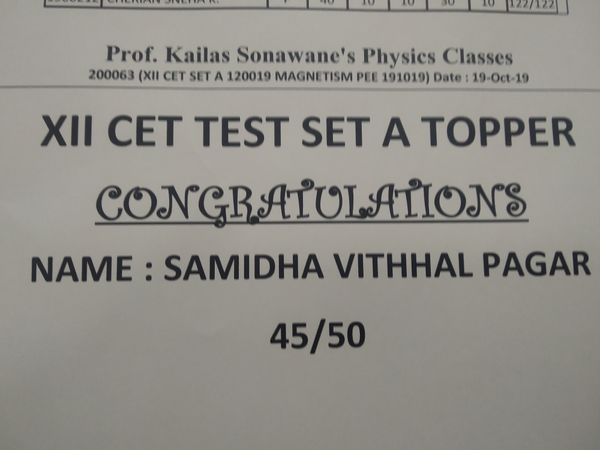 Prof .Kailas Sonawane's 