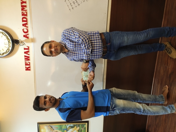 Congratulations for prize