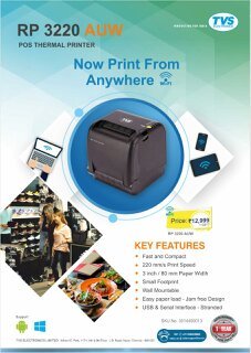 tvs thermal printer 3160 gold