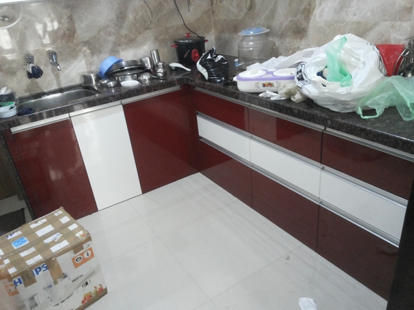 modular kitchen trolley interi
