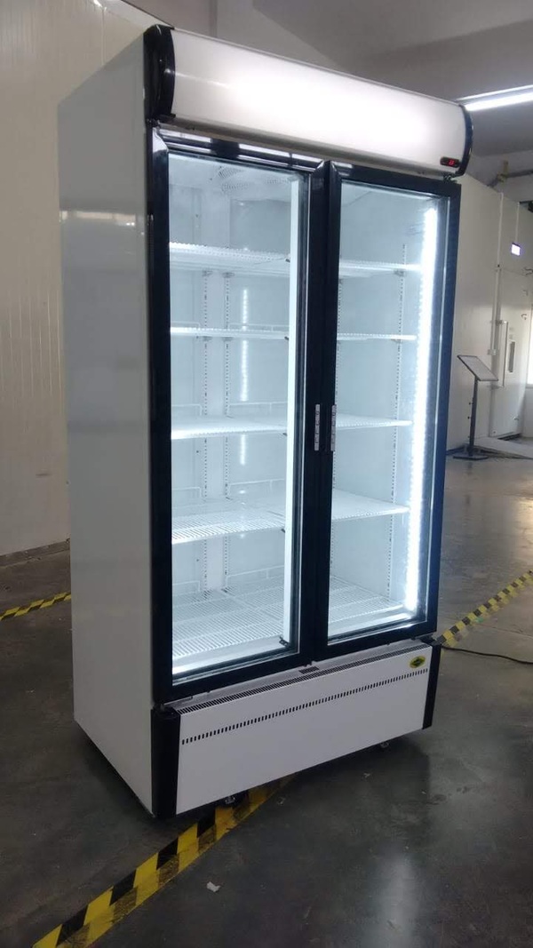 western freezer double door