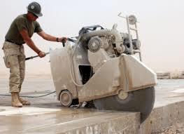 concrete slab cutting